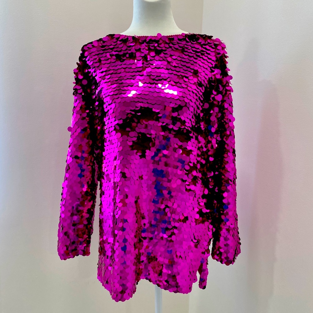 Adrienne Vittadini sequin sweater